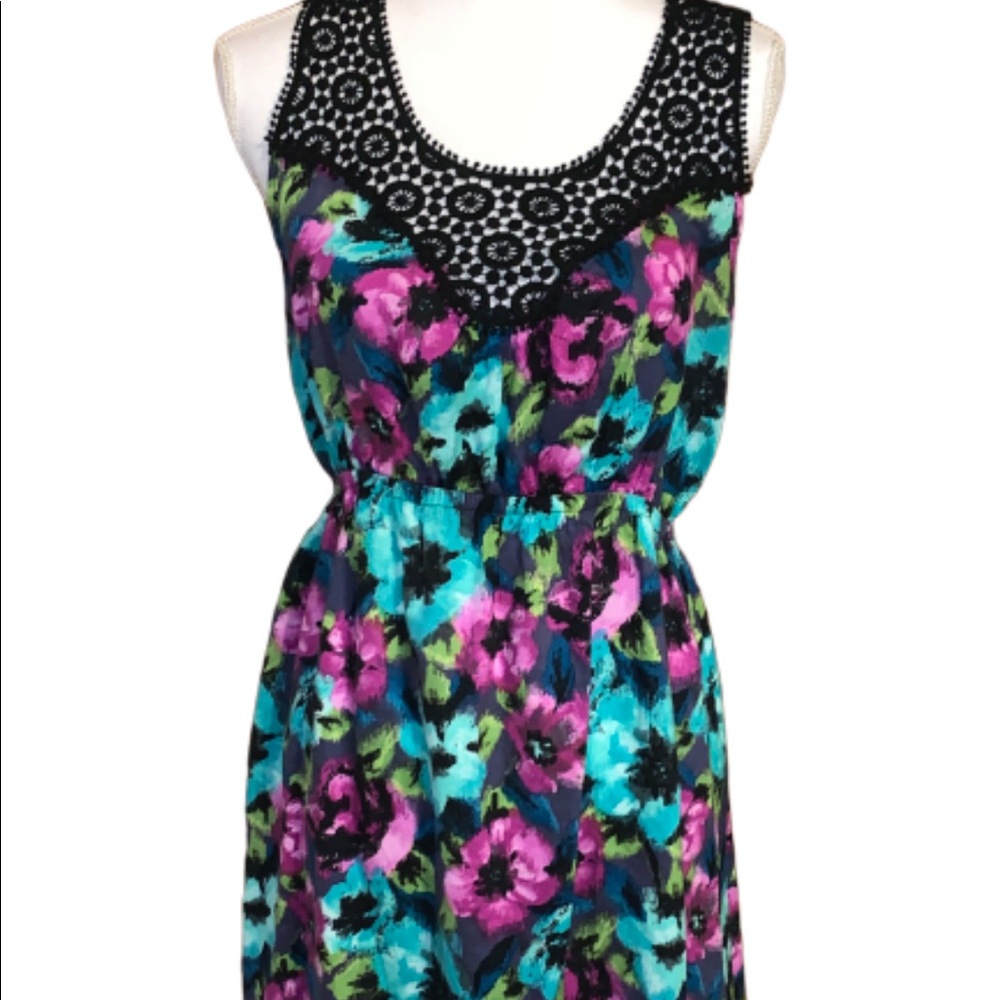 Dina B flowered print dress